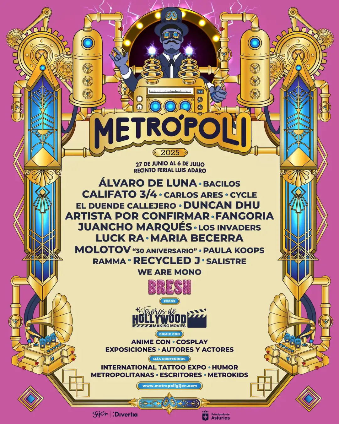 Cartel del Festival Metrópoli 2025.